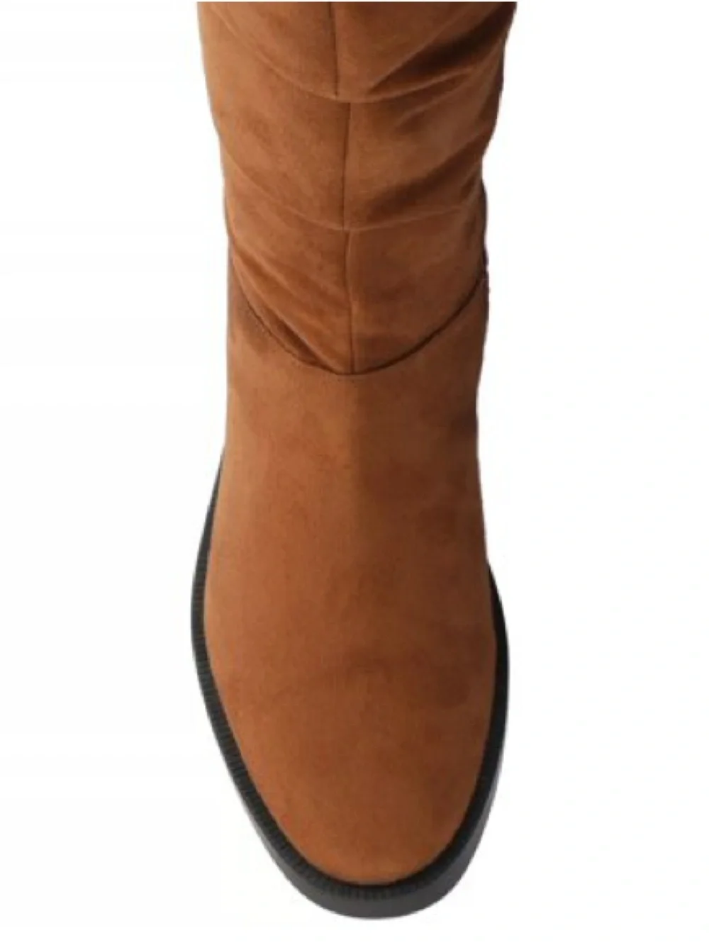 Journee Collection Tan Suede Over-the-Knee Slouch Boots